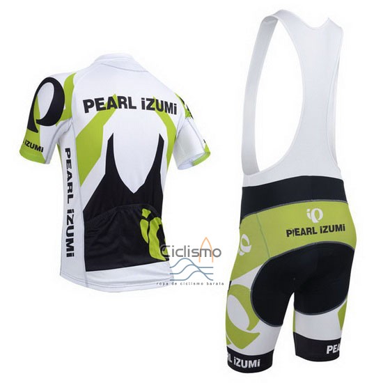 Pearl Izumi Ropa Ciclismo Culotte Corto 2013 Hombre Mangas Cortas Blanco y Verde